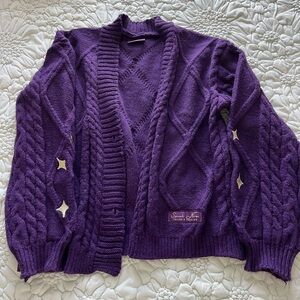 Taylor Swift Speak Now Taylor's Version Cardigan Purple Sweater XS/Sm